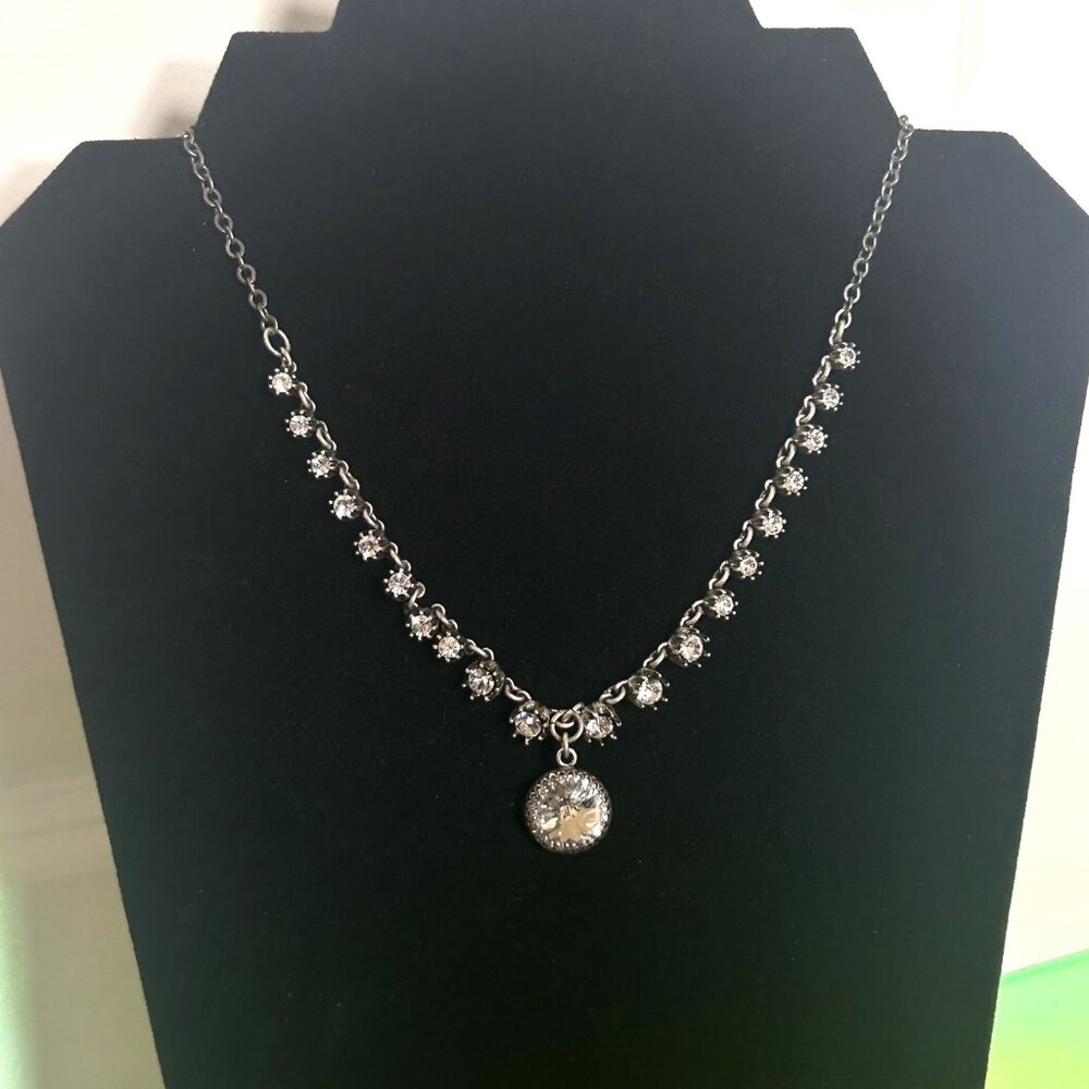 Vintage JBB Sterling Silver Swarovski Necklace